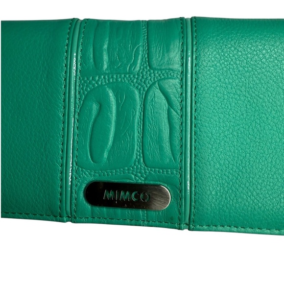 Mimco Teal Green Leather Wallet - Picture 3 of 8